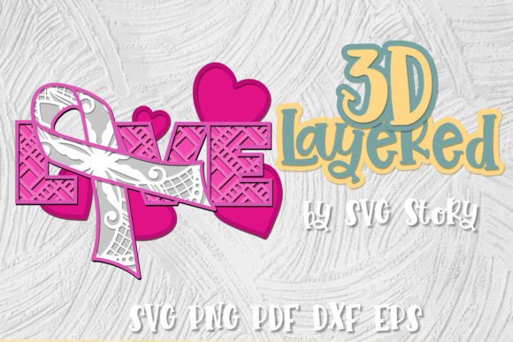 3D Breast Cancer Sign Pink Ribbon 04: A Symbol of Hope and Awareness