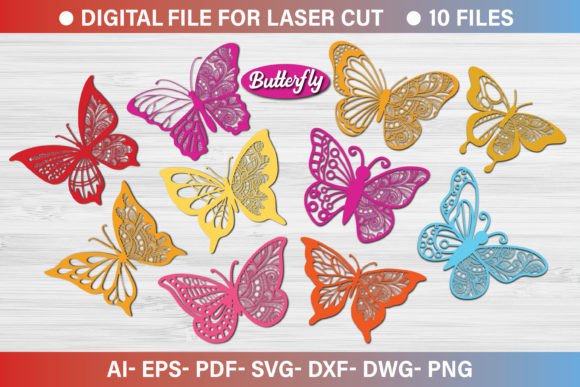 3d Butterfly Paper Cut SVG File Bundle: A Versatile Resource for Precision Crafting