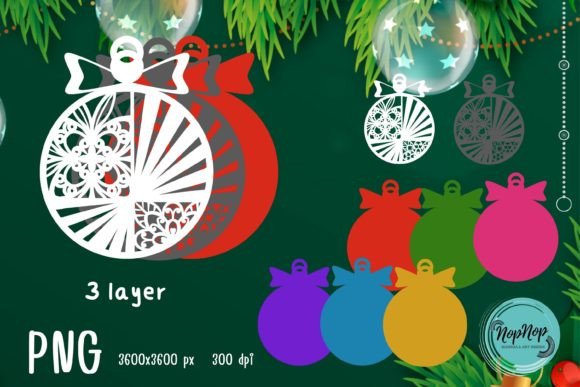 3D Christmas Ornaments V.2