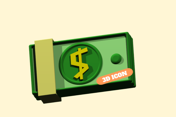 3D Dollar Illustration: A Visual Tool for Financial Communication