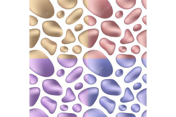 3D Fluid Liquid Shapes Seamless Pattern: A Versatile Design Resource for Creatives