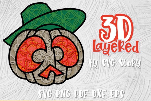 3D Layered Jack o Lantern SVG Pumpkin 02: A Creative Halloween Tool for All Skill Levels
