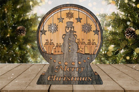 3D Snow Globe Laser Cut: Creative Design Made Easy