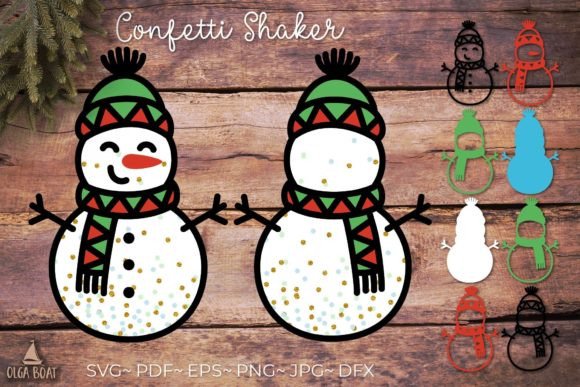 3D Snowman Layered SVG, Confetti Shaker: A Versatile Christmas Creation Tool
