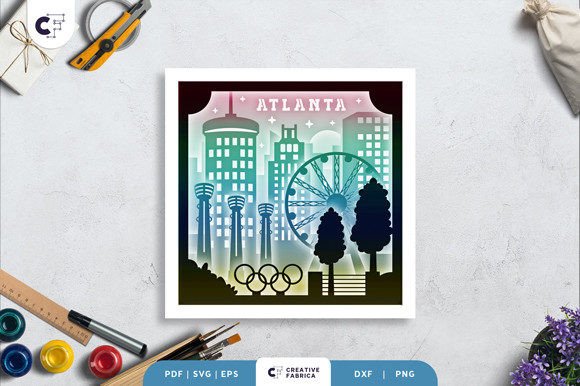 Atlanta Skyline 3D Shadow Box: A Creative Way to Celebrate the City