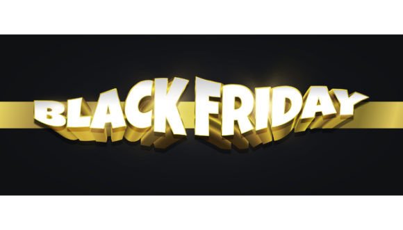 Black Friday Banner Design: 3D Text and Premium Visuals for Effective Advertising