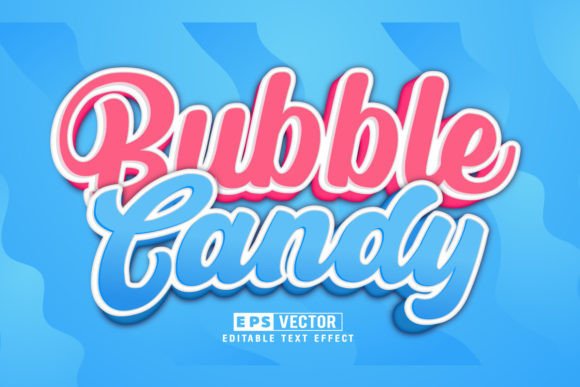 Bubble Candy 3D Editable Text Effect: A Creative Tool for Designers and Businesses