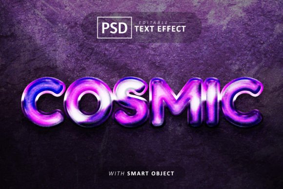 Cosmic Galaxy 3d Editable Font Effect: A Powerful Tool for Creative Professionals