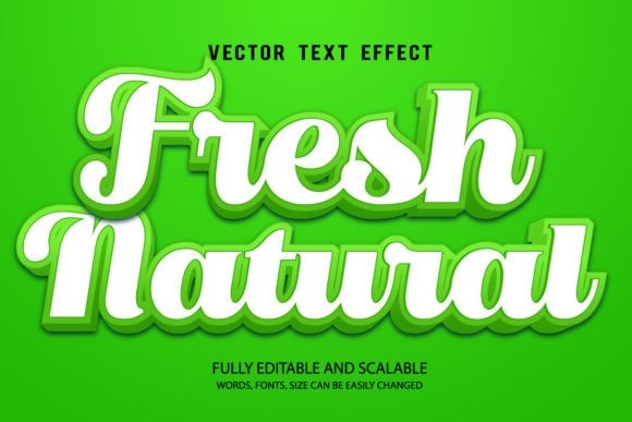 Fresh Natural 3D Editable Text Effect: A Versatile Design Tool for Creators