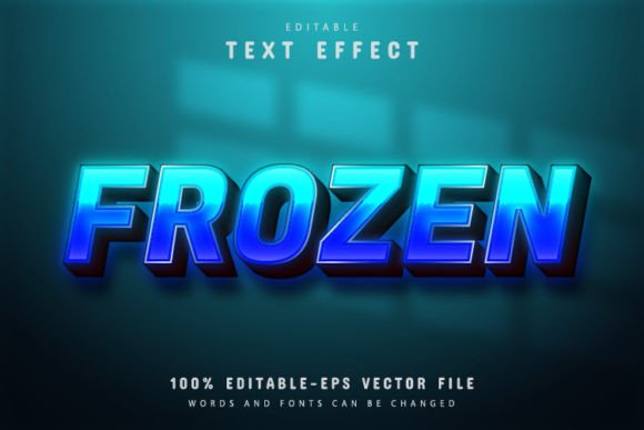 Frozen 3d Text Effect Editable: A Versatile Design Tool