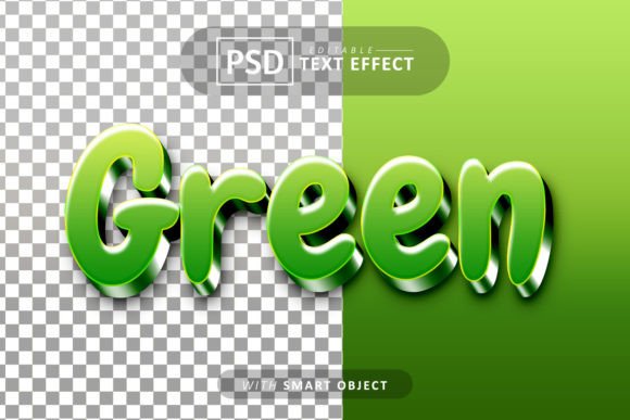 Green 3D Text Effect Editable: A Versatile Tool for Creative Professionals