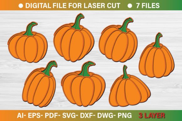 Halloween Pumpkin Paper Cut 3d SVG Bundle