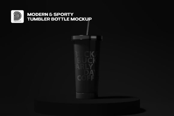 Modern 3D Tumbler Mockup
