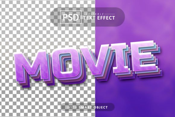 Movie Purple 3d Text Effect: A Strategic Tool for Visual Communication