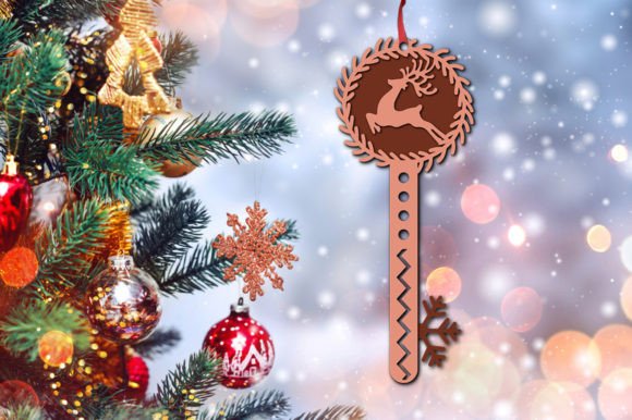 Santa Magic Key 3d SVG Laser Cut