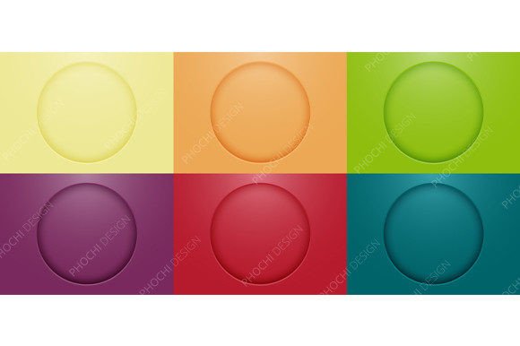 Set of 3D Circles Hole Paper Background: A Versatile Design Asset for Creative Professionals