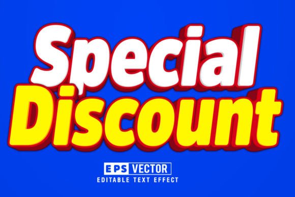 Special Discount 3d Editable Text Effect for Creative Projects