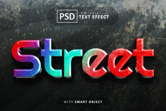 Street Text - Editable 3d Font Effects