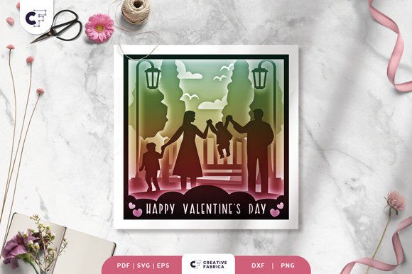 Valentine's Day for Family 3D Shadow Box: A Creative Way to Celebrate Love