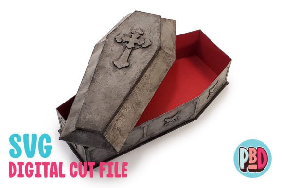 Vampire Coffin 3D Papercraft: A Spooky Addition to Your Halloween Decor